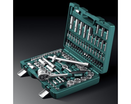 Универсальный набор инструмента X-Drive 108, 108 предм., (1/2"+3/8"+1/4") KRAFTOOL 27888-H108_z03