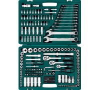 Универсальный набор инструмента X Drive, 216 предм., (1/2"+3/8"+1/4") KRAFTOOL 27888-H216