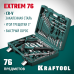 Универсальный набор инструмента EXTREM-76, 76 предм., (1/2"+3/8"+1/4") KRAFTOOL 27889-H76