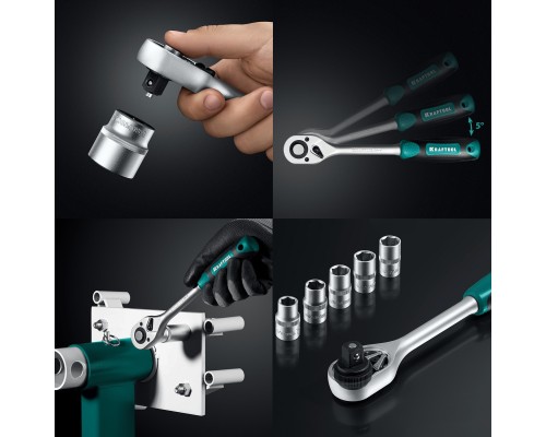 Универсальный набор инструмента GRAND-152, 152 предм., (1/2"+1/4") KRAFTOOL 27978-H152