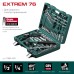 Универсальный набор инструмента EXTREM-76, 76 предм., (1/2"+3/8"+1/4") KRAFTOOL 27889-H76