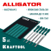 Набор напильников ALLIGATOR двухкомпонентная рукоятка, 200 мм  KRAFTOOL 16905