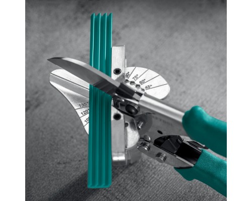 Угловые ножницы с набором матриц для различных профилей из пластика и резины MC-12 KRAFTOOL 23372-12