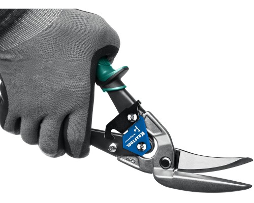 Правые усиленные ножницы по металлу с выносом Alligator, 280 мм KRAFTOOL 2328-RL