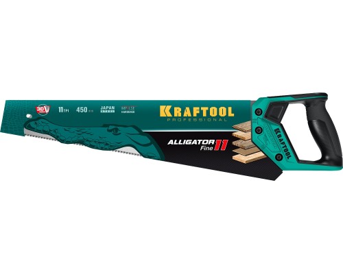 Ножовка для точного реза Alligator Fine 11, 450 мм KRAFTOOL 15203-45