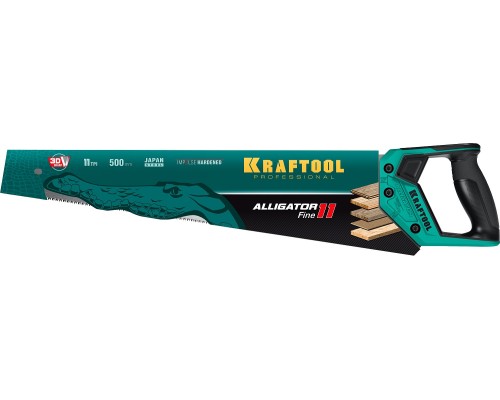 Ножовка для точного реза Alligator Fine 11, 500 мм KRAFTOOL 15203-50