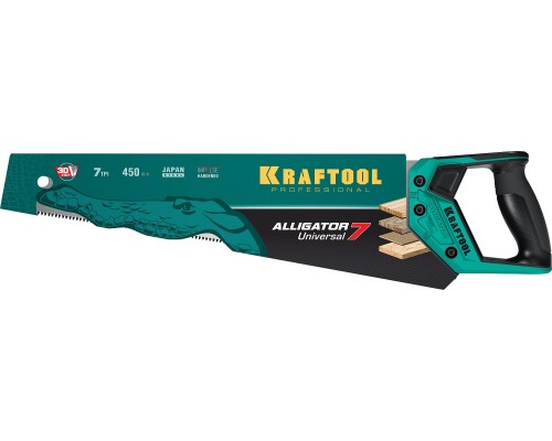 Универсальная ножовка Alligator Universal 7, 450 мм KRAFTOOL 15004-45_z01