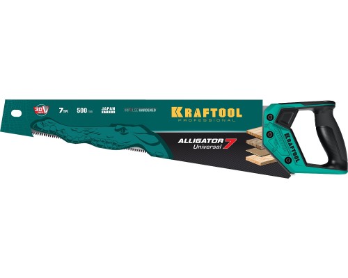 Универсальная ножовка Alligator Universal 7, 500 мм KRAFTOOL 15004-50_z01