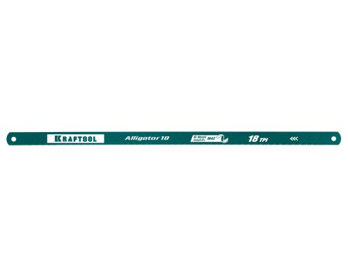 Биметаллическое гибкое полотно по металлу Alligator-18, 18 TPI, 300 мм KRAFTOOL 15942-18-S10