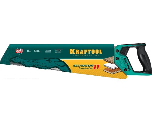 Ножовка по ламинату Alligator Laminator 11, 500 мм KRAFTOOL 15207
