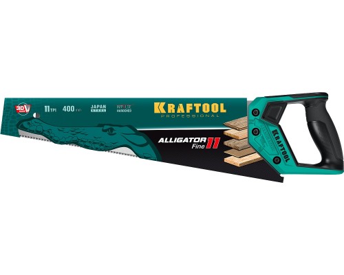 Ножовка для точного реза Alligator Fine 11, 400 мм KRAFTOOL 15203-40