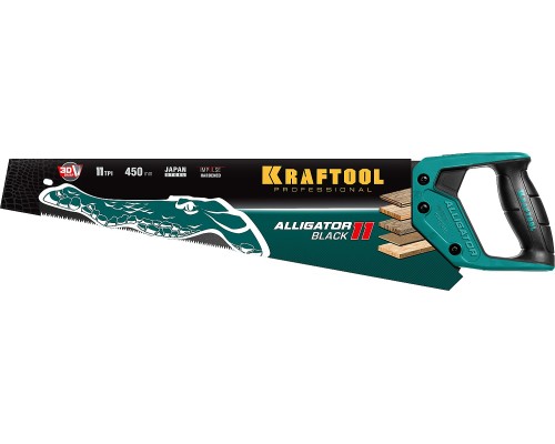 Ножовка для точного реза Alligator Black 11, 450 мм KRAFTOOL 15205-45