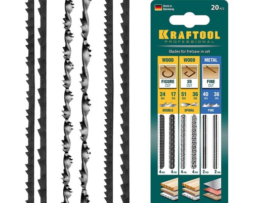 Полотна для лобзика 130 мм KRAFTOOL 15348-H20_z02