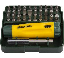 Реверсивная отвертка Kompakt-32, 32 предм., с насадками KRAFTOOL 26142-H32