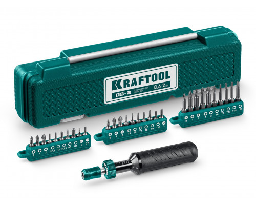 Динамометрическая отвертка 0.4-2 Нм KRAFTOOL 64034