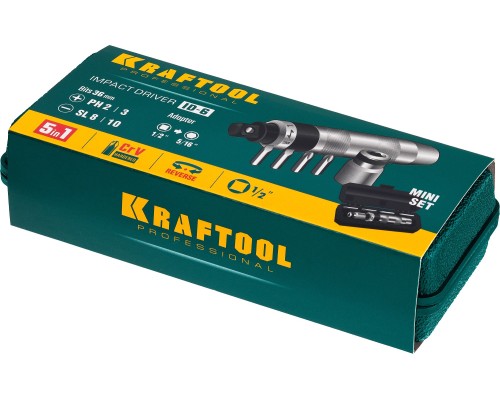 Ударно-поворотная отвертка ID-6, 6 предм. KRAFTOOL 25555