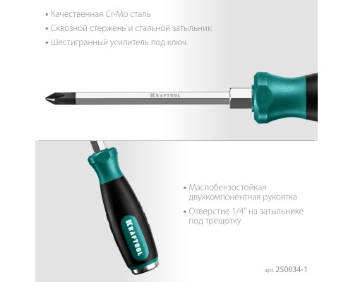 Ударная отвертка Impact PH1 KRAFTOOL 250034-1