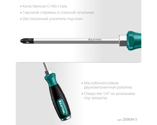 Ударная отвертка Impact PH3 KRAFTOOL 250034-3