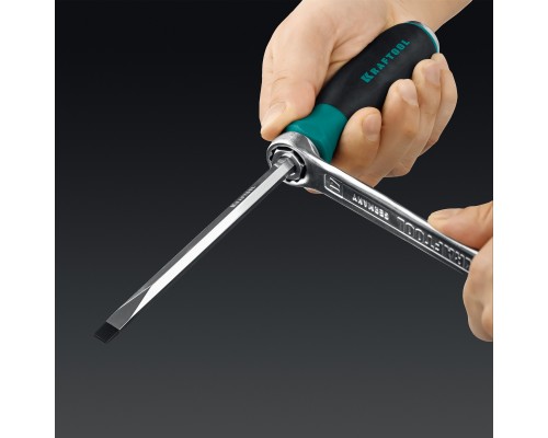 Набор ударных отверток IMPACT 13 шт., сквозной стержень Cr-Mo KRAFTOOL 25035