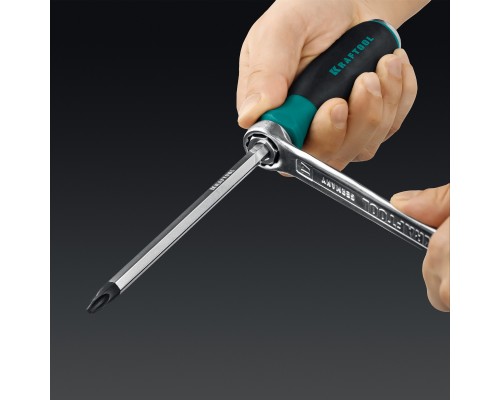 Набор ударных отверток IMPACT 13 шт., сквозной стержень Cr-Mo KRAFTOOL 25035