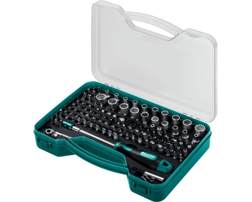 Набор: отвертка-битодержатель с насадками X-Drive-122, 122 шт. KRAFTOOL 26816