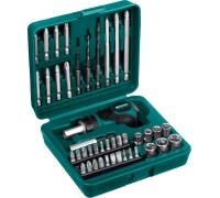 Реверсивная отвертка Kompakt-43, с насадками, 43 предм. KRAFTOOL 25556-H43