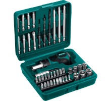 Реверсивная отвертка Kompakt-43, с насадками, 43 предм. KRAFTOOL 25556-H43