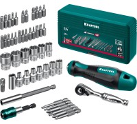 Набор бит и головок с битодержателем и трещоткой X-Drive-49, 49 шт. KRAFTOOL 25816