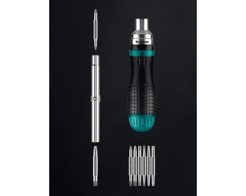 Реверсивная отвертка с битами 19-в-1 KraftMax 19 KRAFTOOL 25862