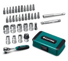 Универсальный набор инструмента 1/4" 35 предм. X-Drive 35 KRAFTOOL 27974