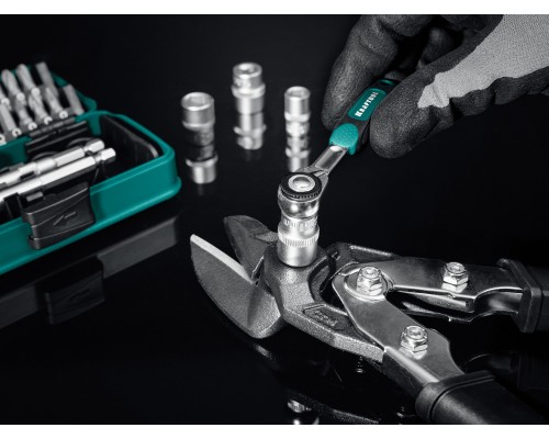 Универсальный набор инструмента 1/4" 35 предм. X-Drive 35 KRAFTOOL 27974