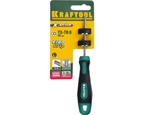 Отвертка Х-Drive, TX HOLE8x60 KRAFTOOL 250077-8-060