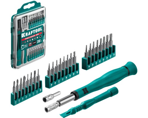 Отвертка для точных работ Precision-28, 28 предм. KRAFTOOL 25677