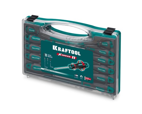 Набор отверток X-Drive 11, 11 шт. в кейсе KRAFTOOL 25811