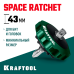 Суперкомпактная реверсивная трещотка для бит и головок SPACE Ratchet KRAFTOOL 25890