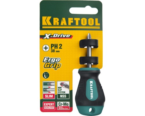 Отвертка Х-Drive, PH2x38 KRAFTOOL 250072-2-038