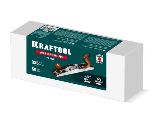 Металлический рубанок А62 Premium LowAngle, 355x62 мм KRAFTOOL 18528
