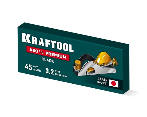 Лезвие для рубанка арт.18529 A60 1/2 Premium Rabbet 45 мм KRAFTOOL 18529-S