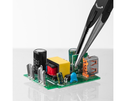 Прецизионные тонкогубцы Kraft Mini, 140 мм KRAFTOOL 220017-3-14_z01