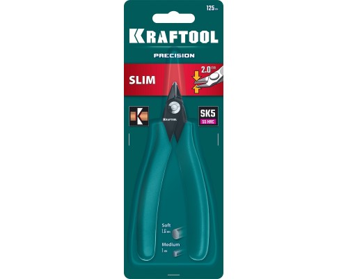 Прецизионные бокорезы Kraft Mini, 125 мм KRAFTOOL 220017-4-12