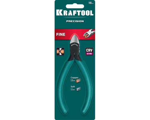 Прецизионные бокорезы Kraft Mini, чистый рез 115 мм KRAFTOOL 220017-6-11_z01