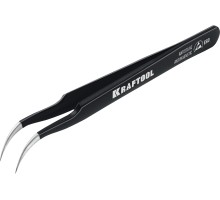 Антистатический антимагнитный прецизионный пинцет изогнутый 116 мм KRAFTOOL 222126