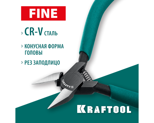 Прецизионные бокорезы Precision, чистый рез 108 мм KRAFTOOL 220017-6-10