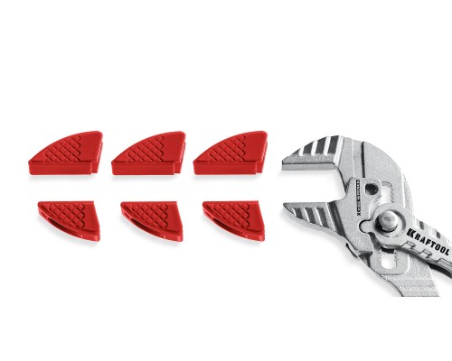 Набор из 3-х пар Vise-Wrench сменные защитные накладки на губки, для клещей 180 мм KRAFTOOL 22066-S3