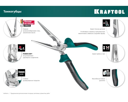Набор губцевого инструмента 4 предм. KRAFTOOL 22012