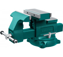 Слесарные тиски Reversible 200 мм, расход 368 мм KRAFTOOL 32705-200