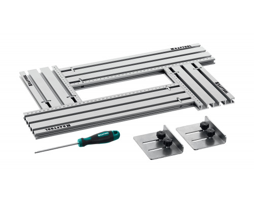 Шаблон фрезерный в комплекте с 2 упорами KRAFTFLEX MFS-200-400 мм, 4шт. KRAFTOOL 32807 Шаблон фрезерный в комплекте с 2 упорами KRAFTFLEX MFS-200-400 мм, 4шт. KRAFTOOL 32807