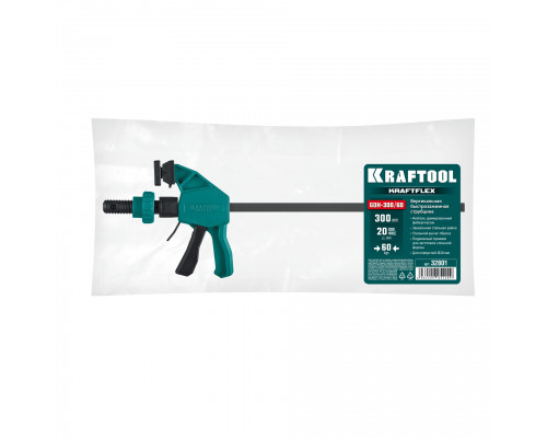 Вертикальная быстрозажимная струбцина пистолетного типа KRAFTFLEX GDH-300/60 в отверстия 20 мм KRAFTOOL 32801 Вертикальная быстрозажимная струбцина пистолетного типа KRAFTFLEX GDH-300/60 в отверстия 20 мм KRAFTOOL 32801