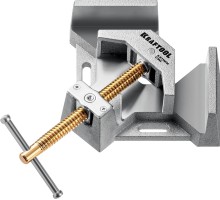 Экстрамощная стальная угловая струбцина для сварочных работ Extrem C90, глубина зажима 90 мм KRAFTOOL 32201
