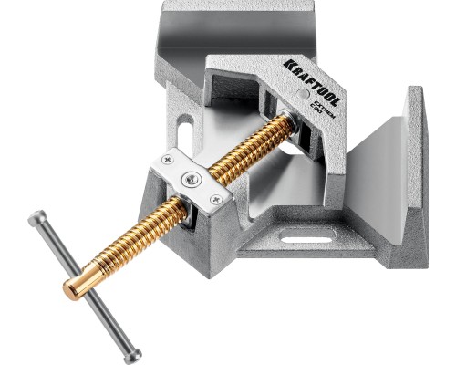 Экстрамощная стальная угловая струбцина для сварочных работ Extrem C90, глубина зажима 90 мм KRAFTOOL 32201